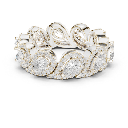 Mixed Shape Lab Grown Diamond Halo Ring