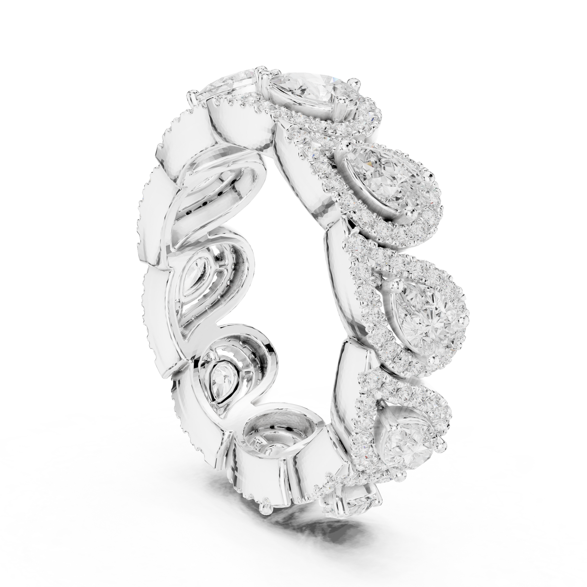 Mixed Shape Lab Grown Diamond Halo Ring