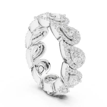 Mixed Shape Lab Grown Diamond Halo Ring