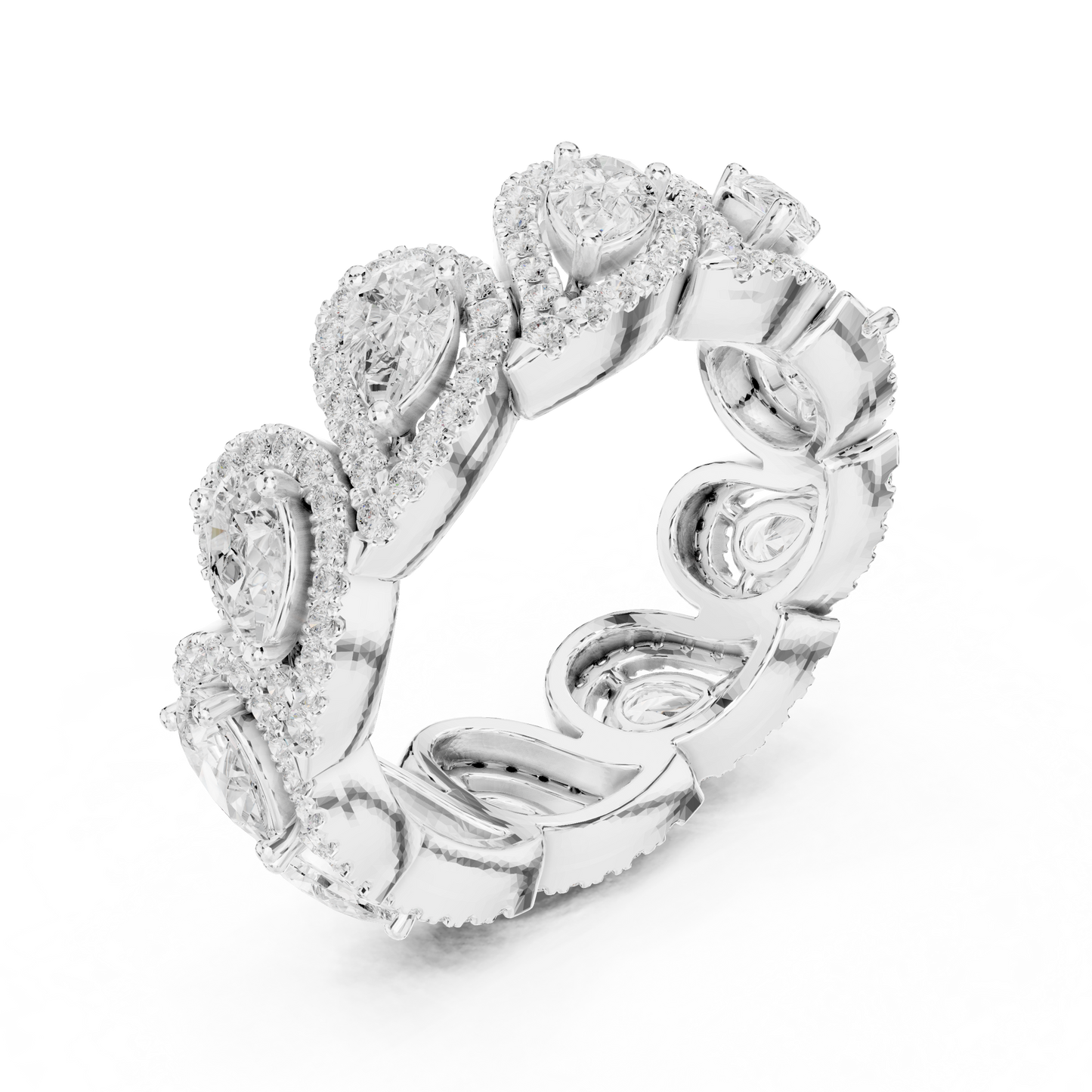 Mixed Shape Lab Grown Diamond Halo Ring