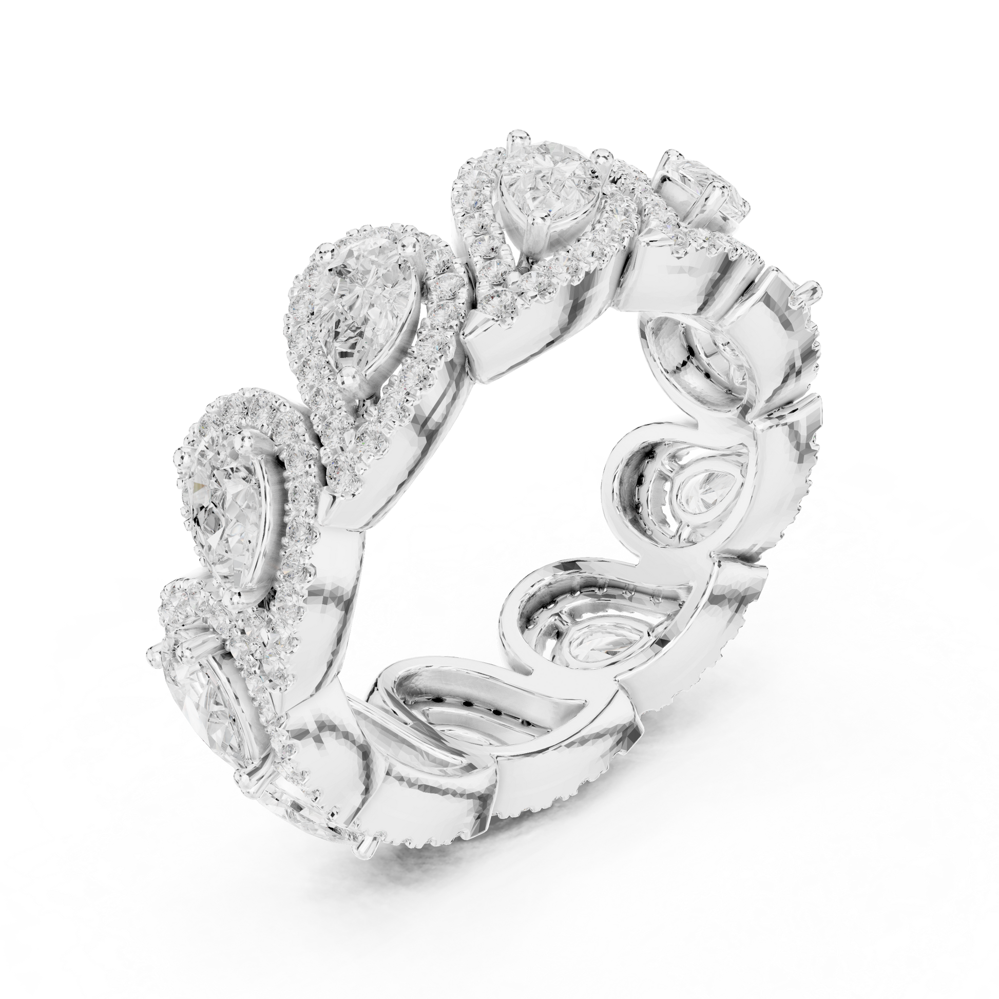 Mixed Shape Lab Grown Diamond Halo Ring