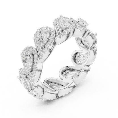 Mixed Shape Lab Grown Diamond Halo Ring