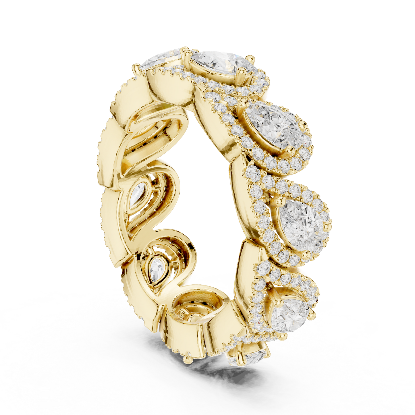 Mixed Shape Lab Grown Diamond Halo Ring
