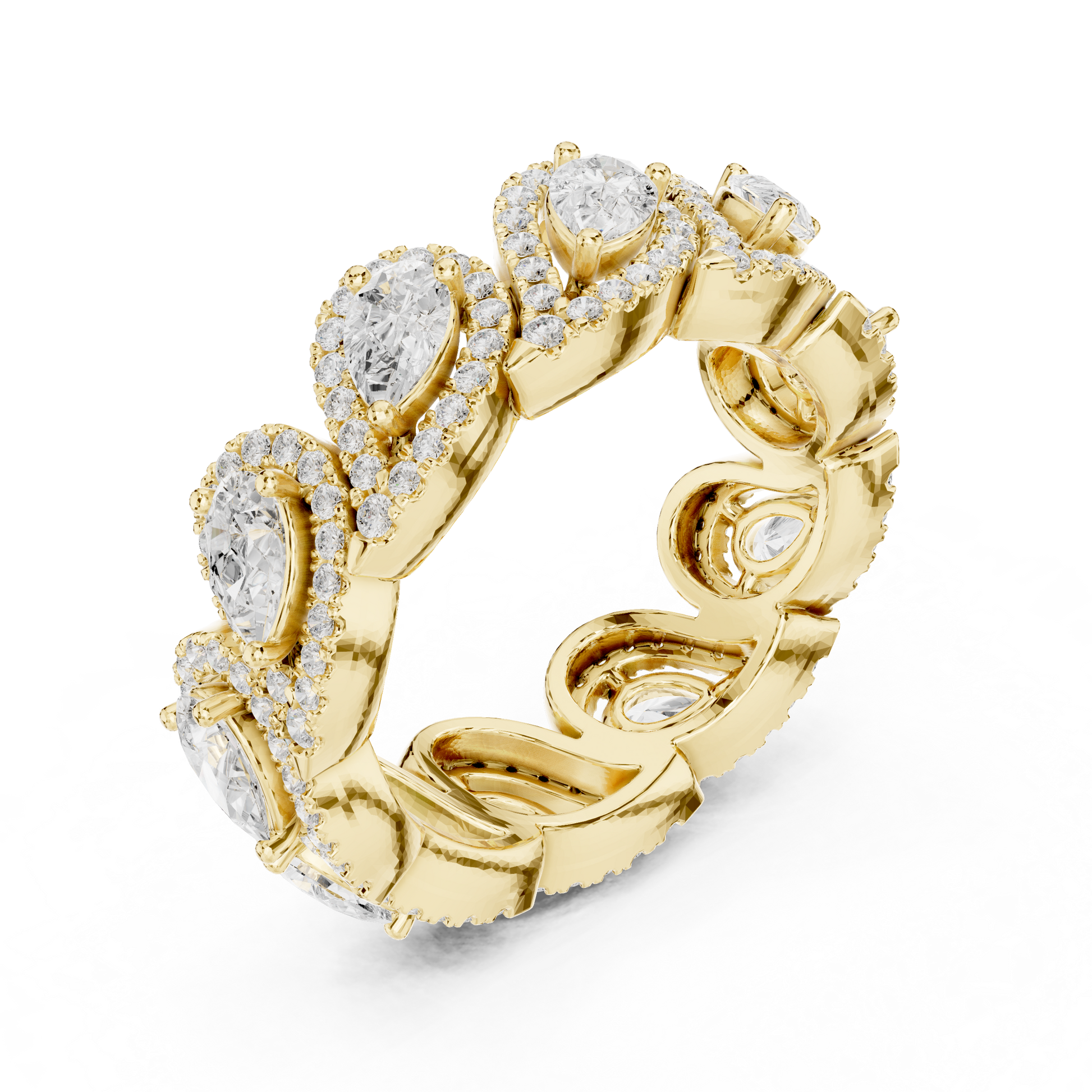 Mixed Shape Lab Grown Diamond Halo Ring