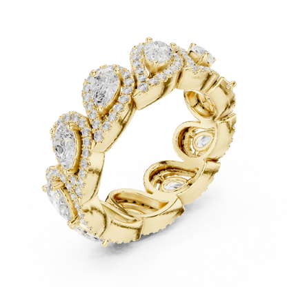 Mixed Shape Lab Grown Diamond Halo Ring