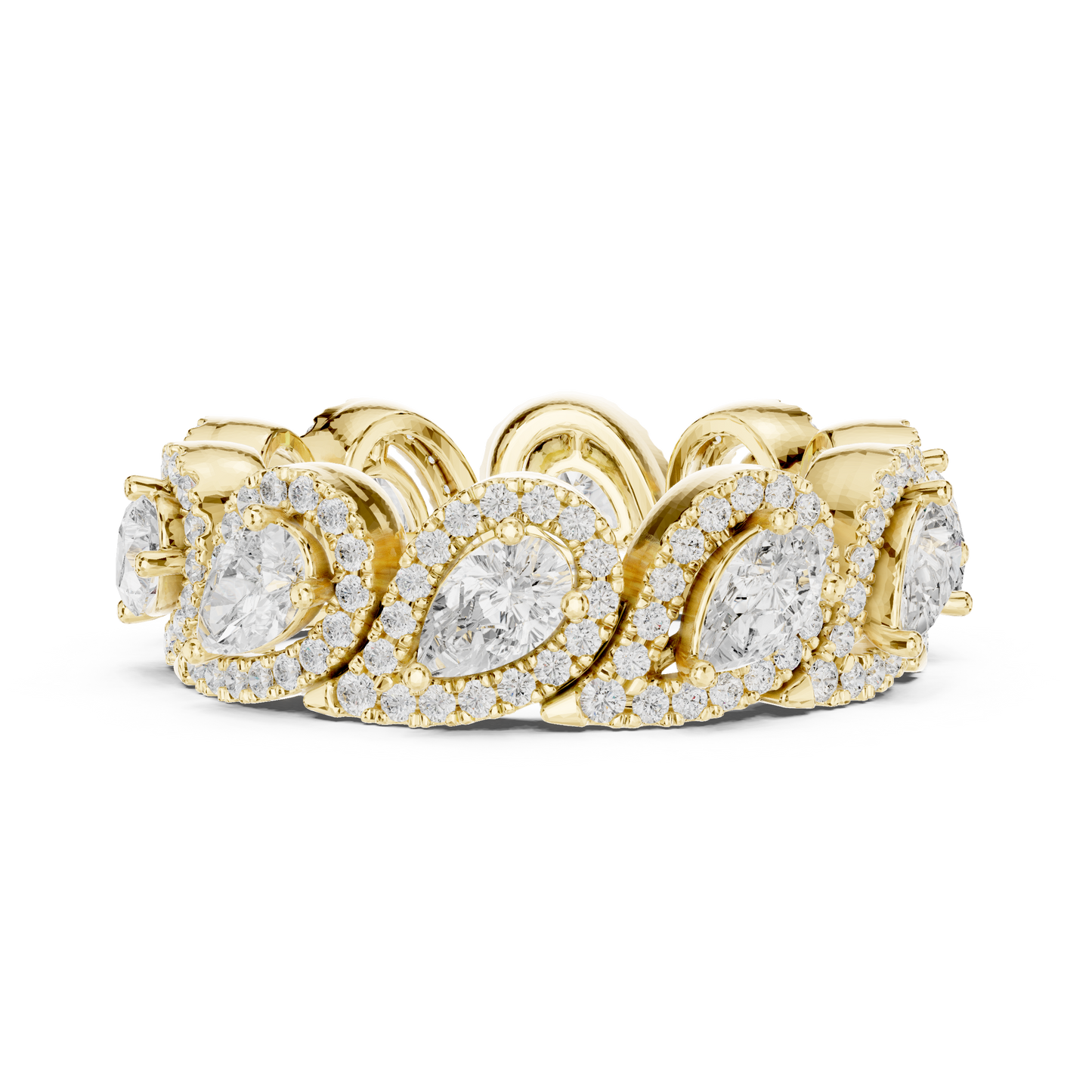 Mixed Shape Lab Grown Diamond Halo Ring