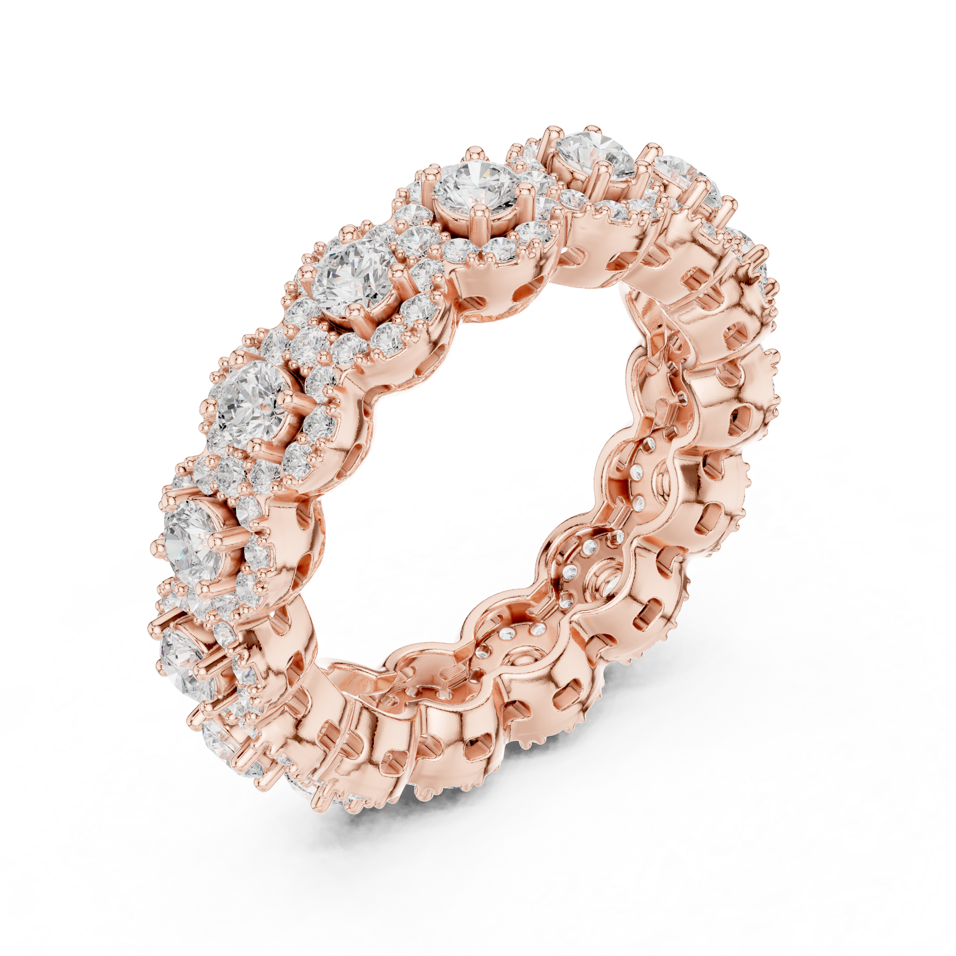 Mixed Shape Lab Grown Diamond Eternity Ring