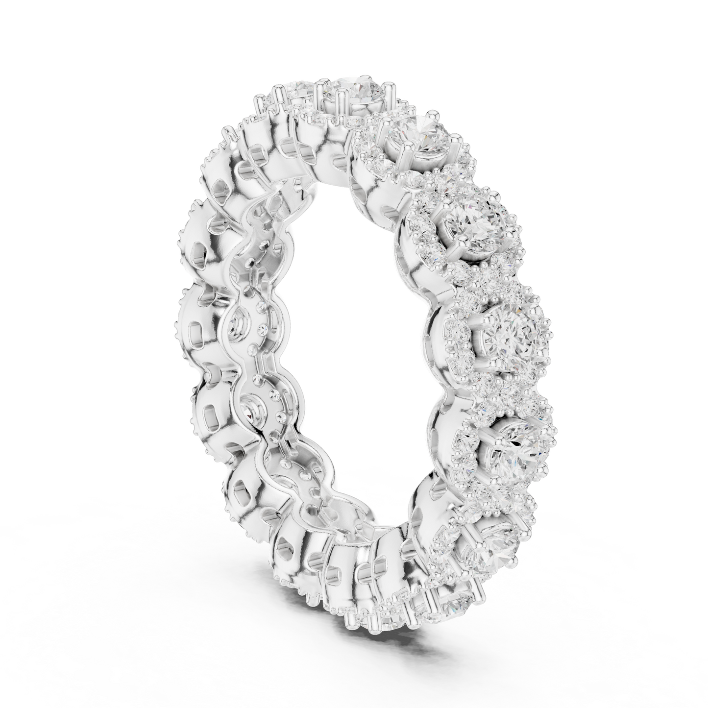 Mixed Shape Lab Grown Diamond Eternity Ring