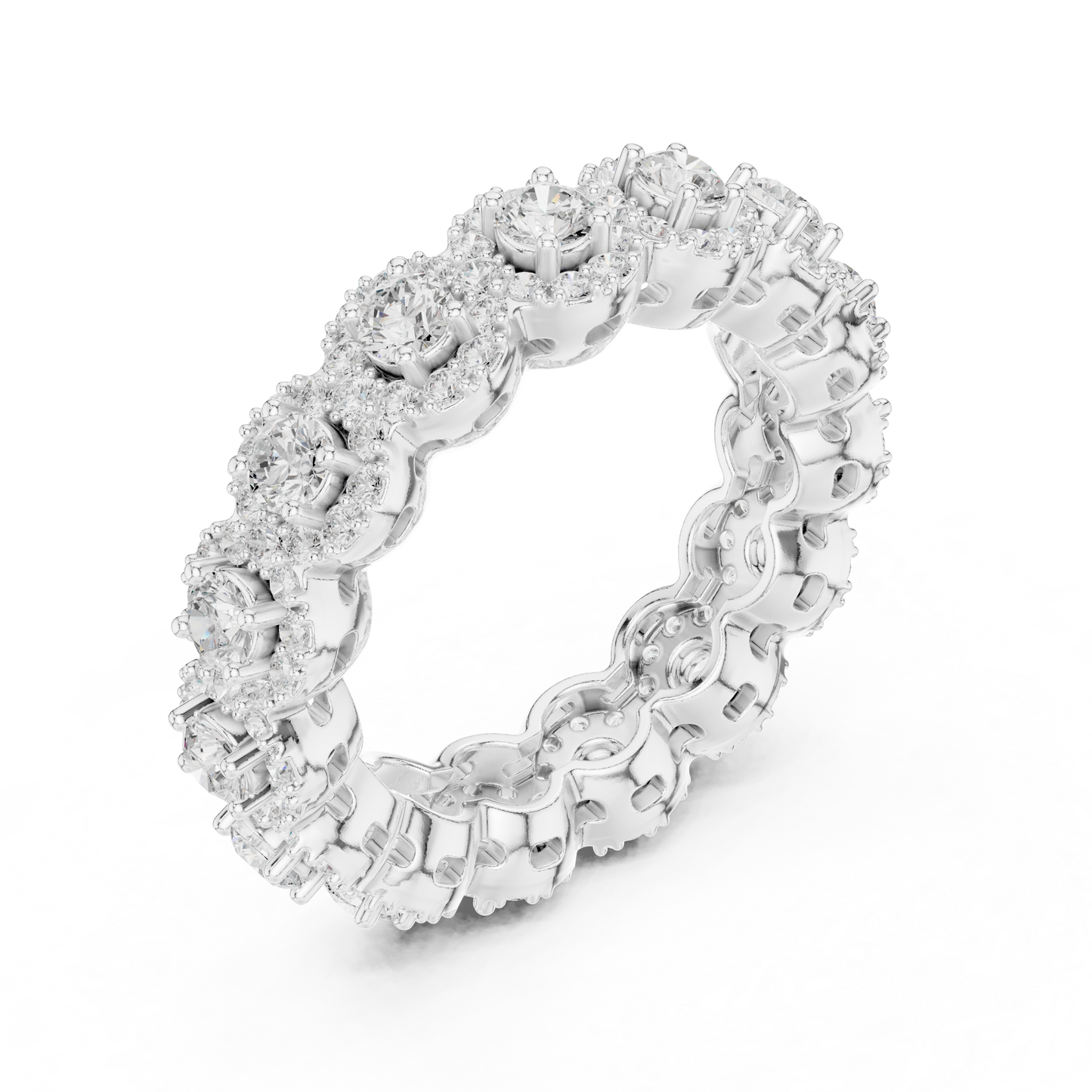 Mixed Shape Lab Grown Diamond Eternity Ring