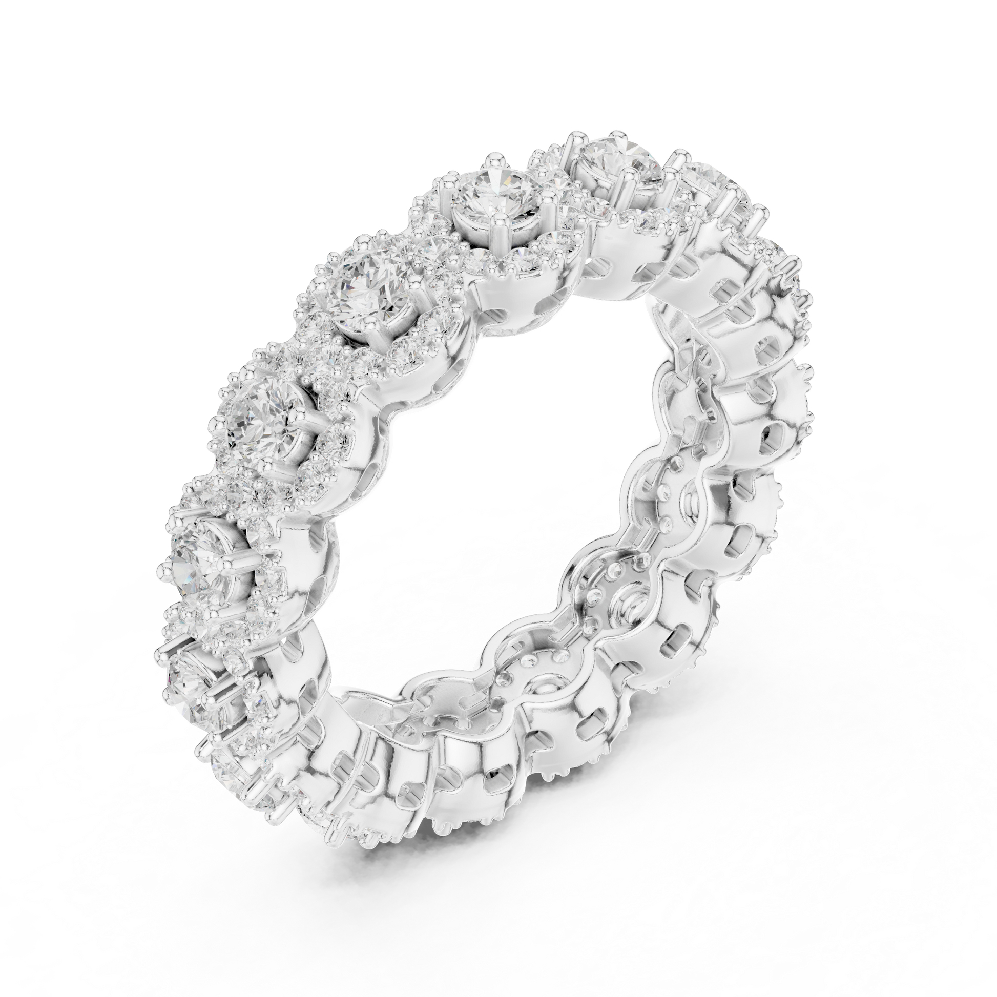 Mixed Shape Lab Grown Diamond Eternity Ring