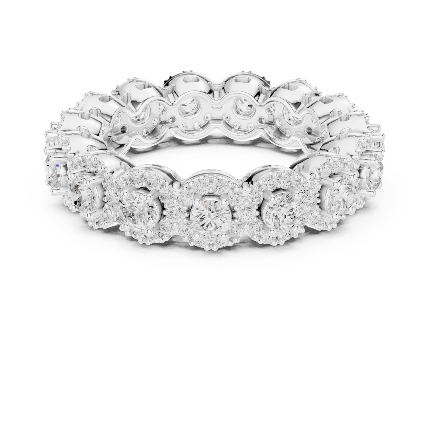 Mixed Shape Lab Grown Diamond Eternity Ring