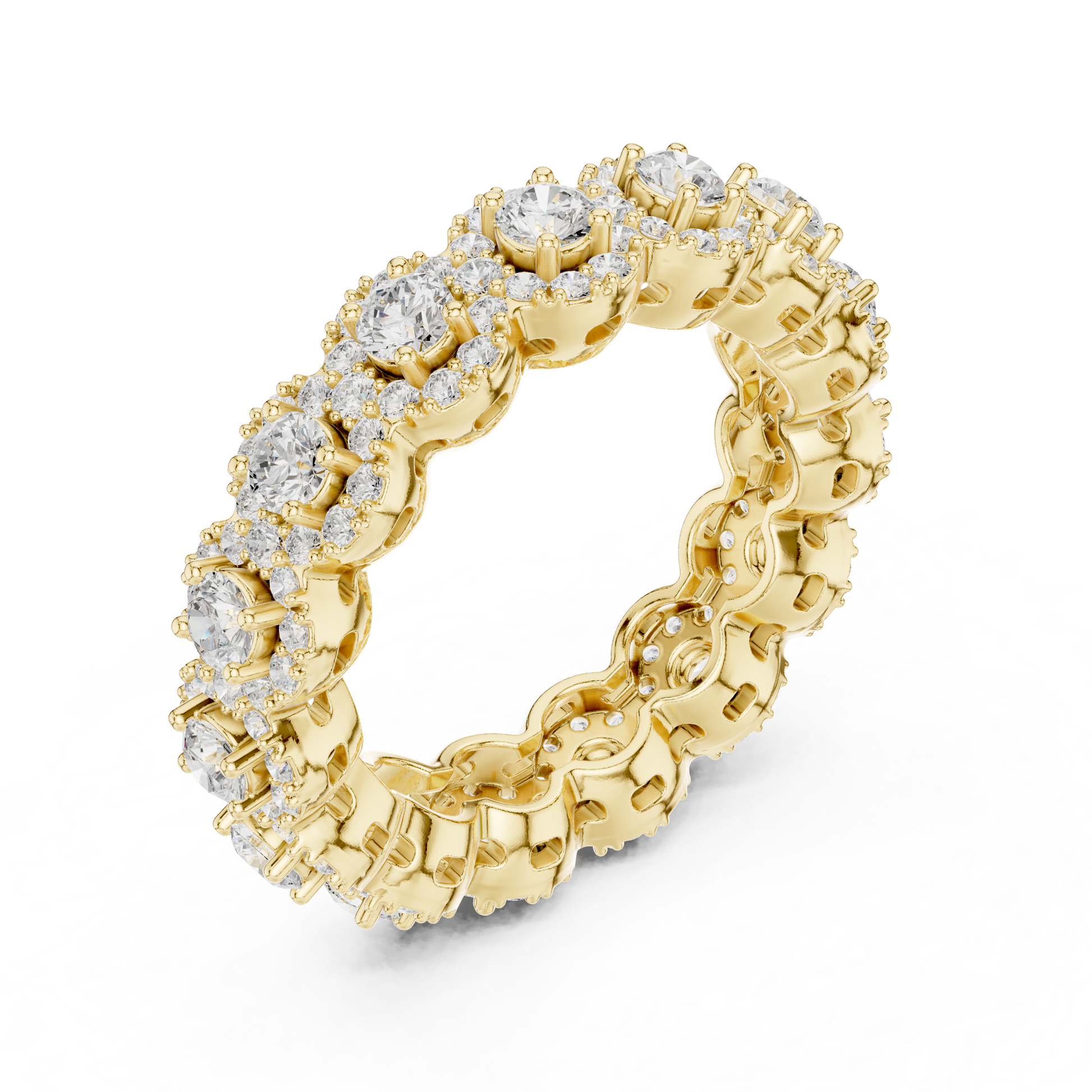 Mixed Shape Lab Grown Diamond Eternity Ring