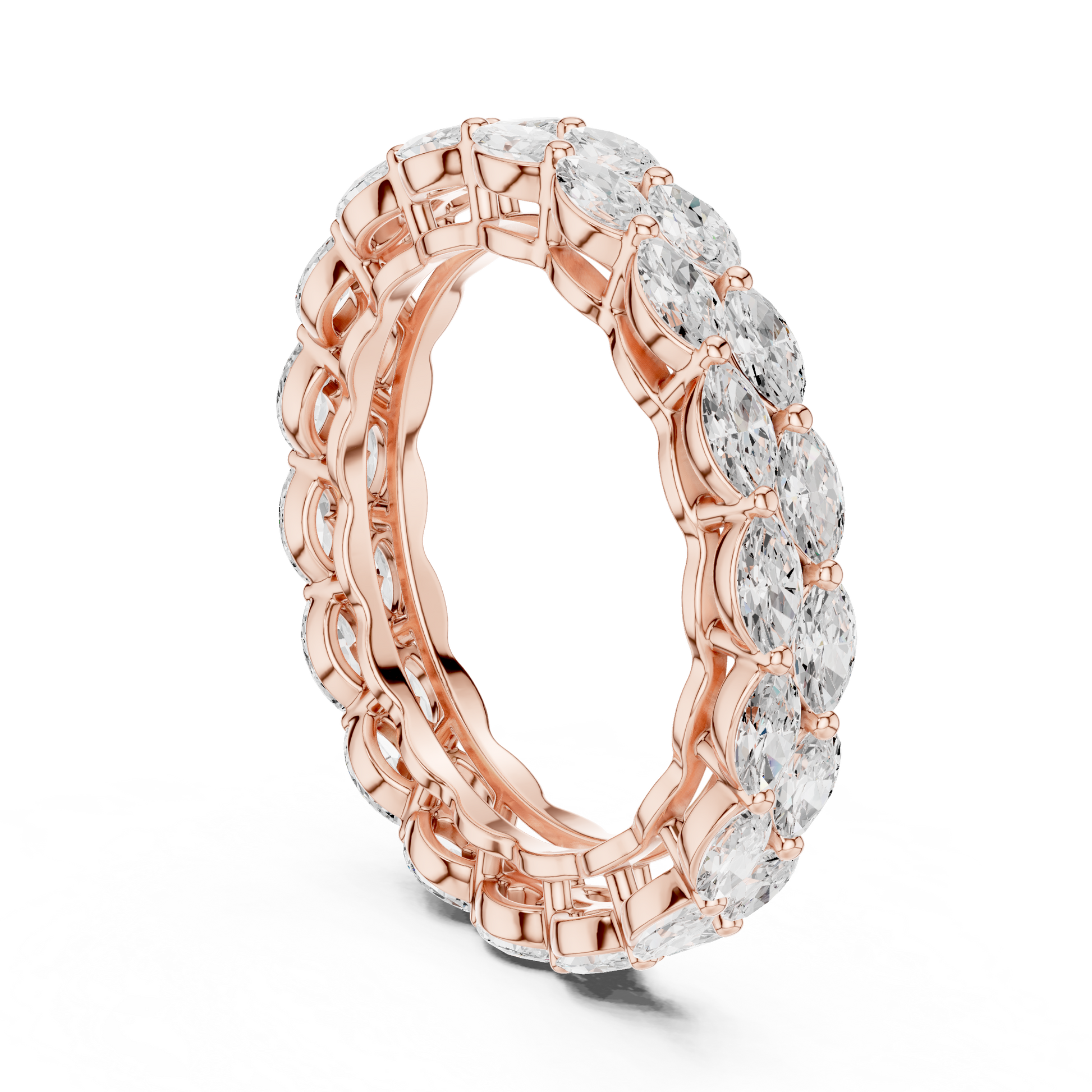 Mixed Shape Lab Grown Diamond Eternity Ring