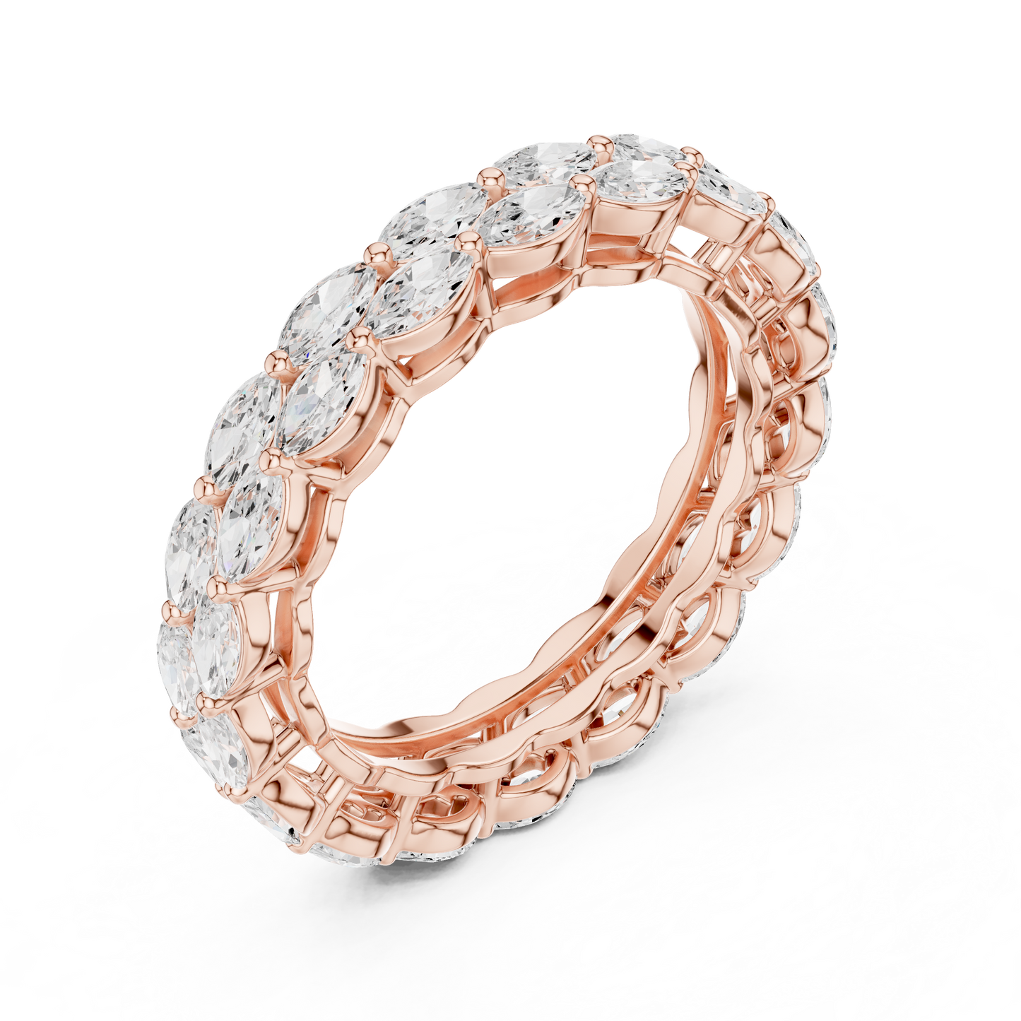 Mixed Shape Lab Grown Diamond Eternity Ring