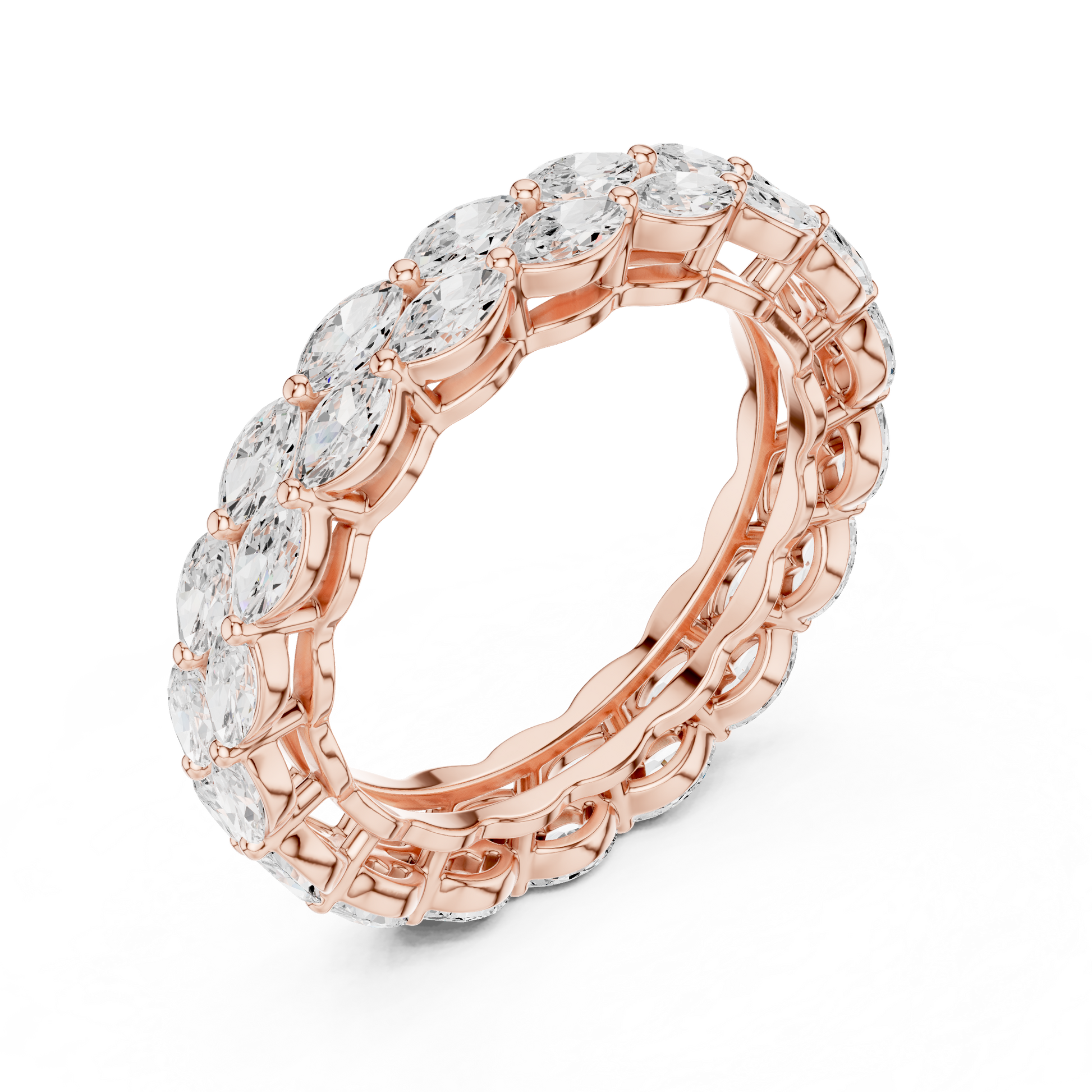 Mixed Shape Lab Grown Diamond Eternity Ring