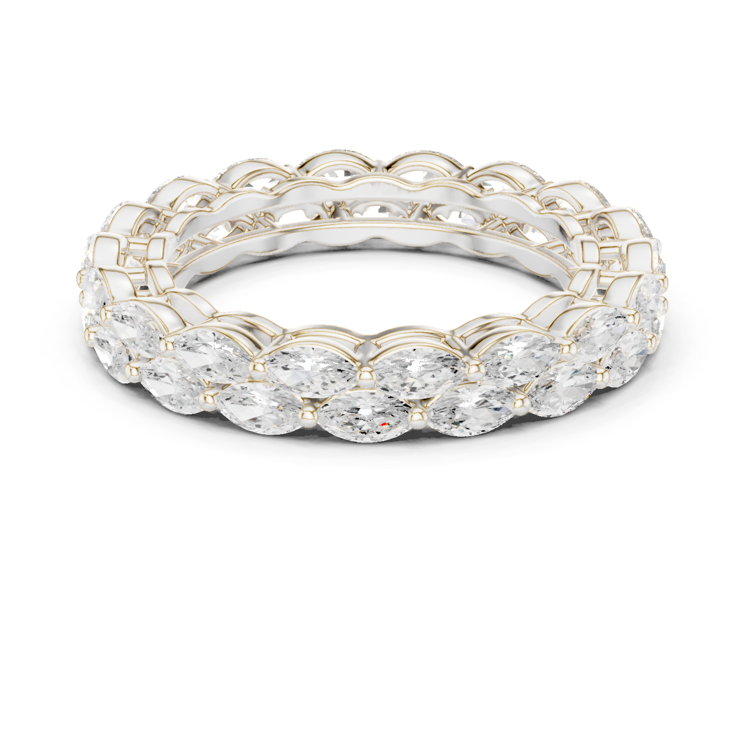 Mixed Shape Lab Grown Diamond Eternity Ring