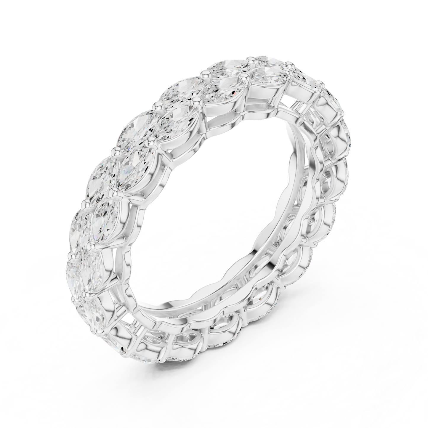 Mixed Shape Lab Grown Diamond Eternity Ring