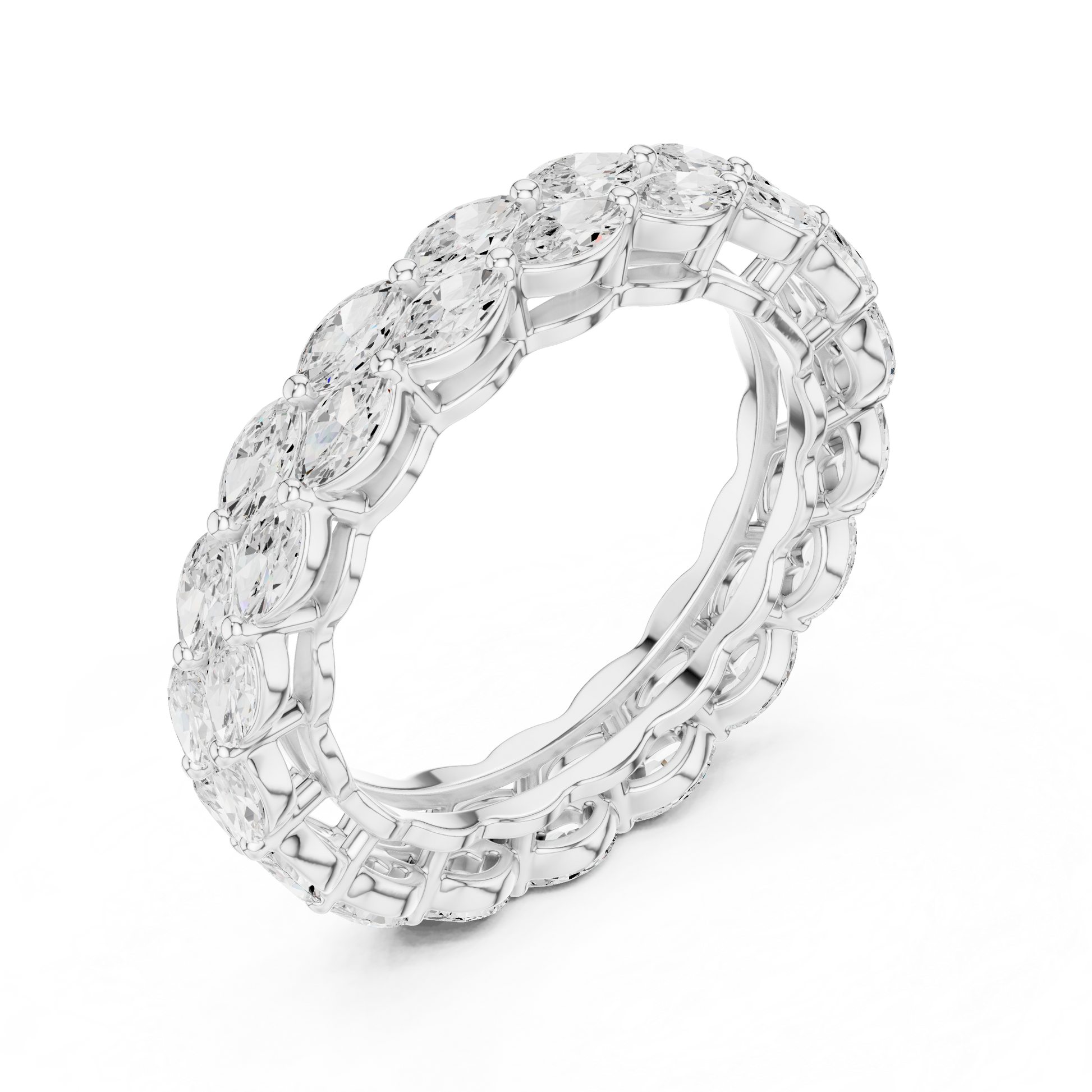Mixed Shape Lab Grown Diamond Eternity Ring