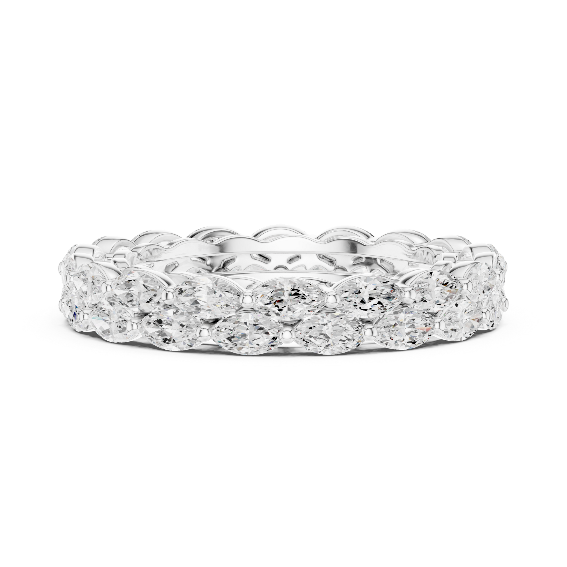 Mixed Shape Lab Grown Diamond Eternity Ring