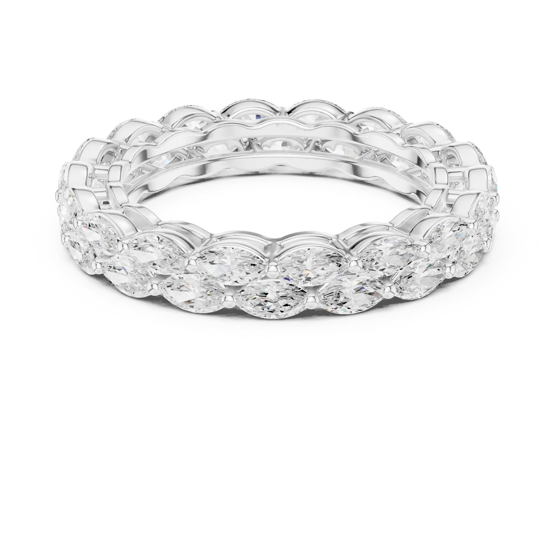Mixed Shape Lab Grown Diamond Eternity Ring
