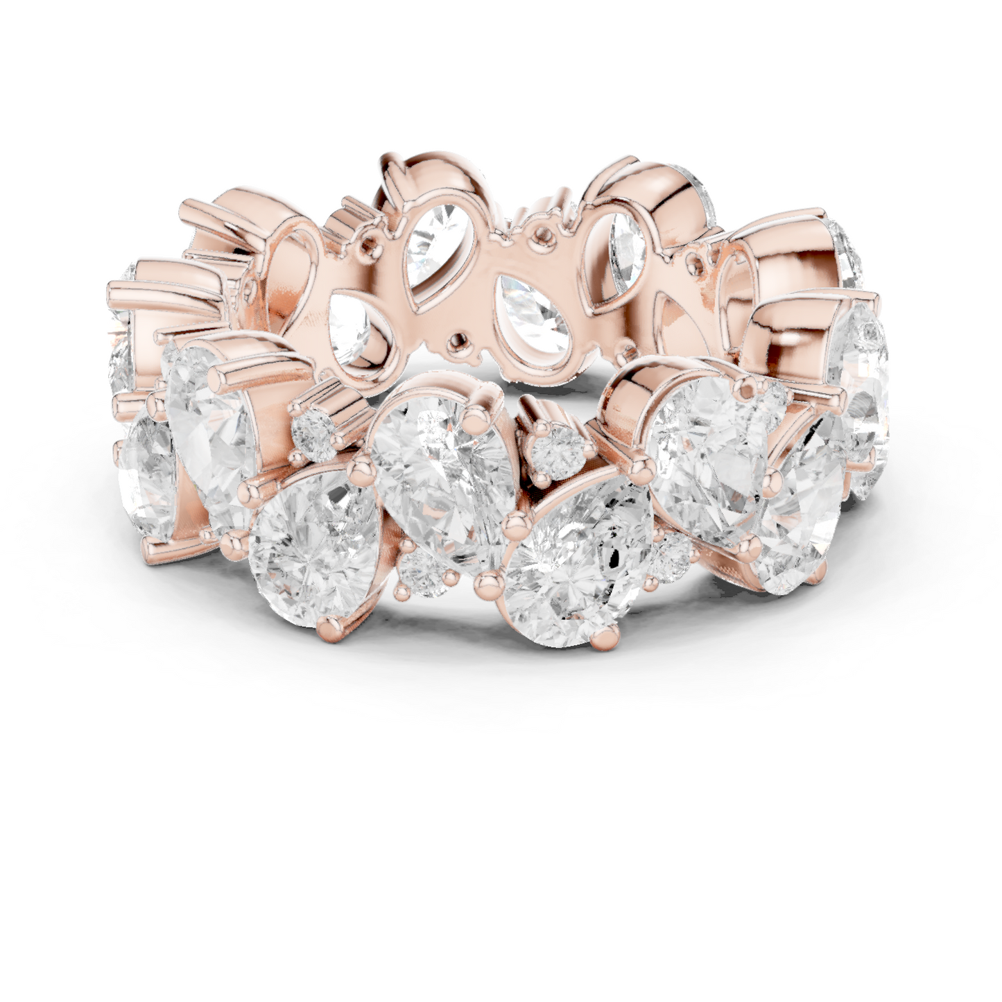 Mixed Shape Lab Grown Diamond Eternity Ring