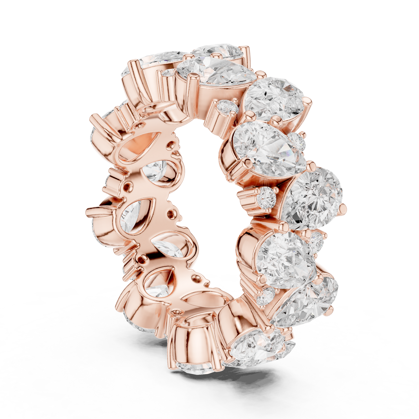 Mixed Shape Lab Grown Diamond Eternity Ring