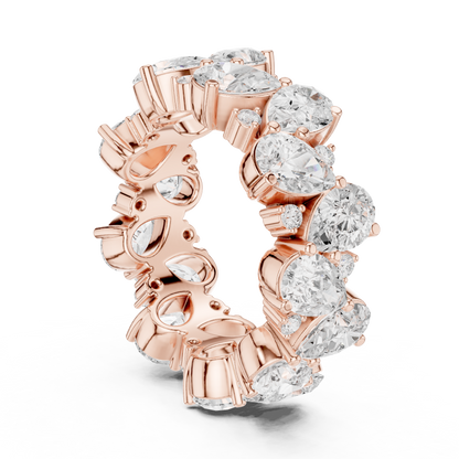 Mixed Shape Lab Grown Diamond Eternity Ring