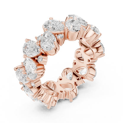 Mixed Shape Lab Grown Diamond Eternity Ring