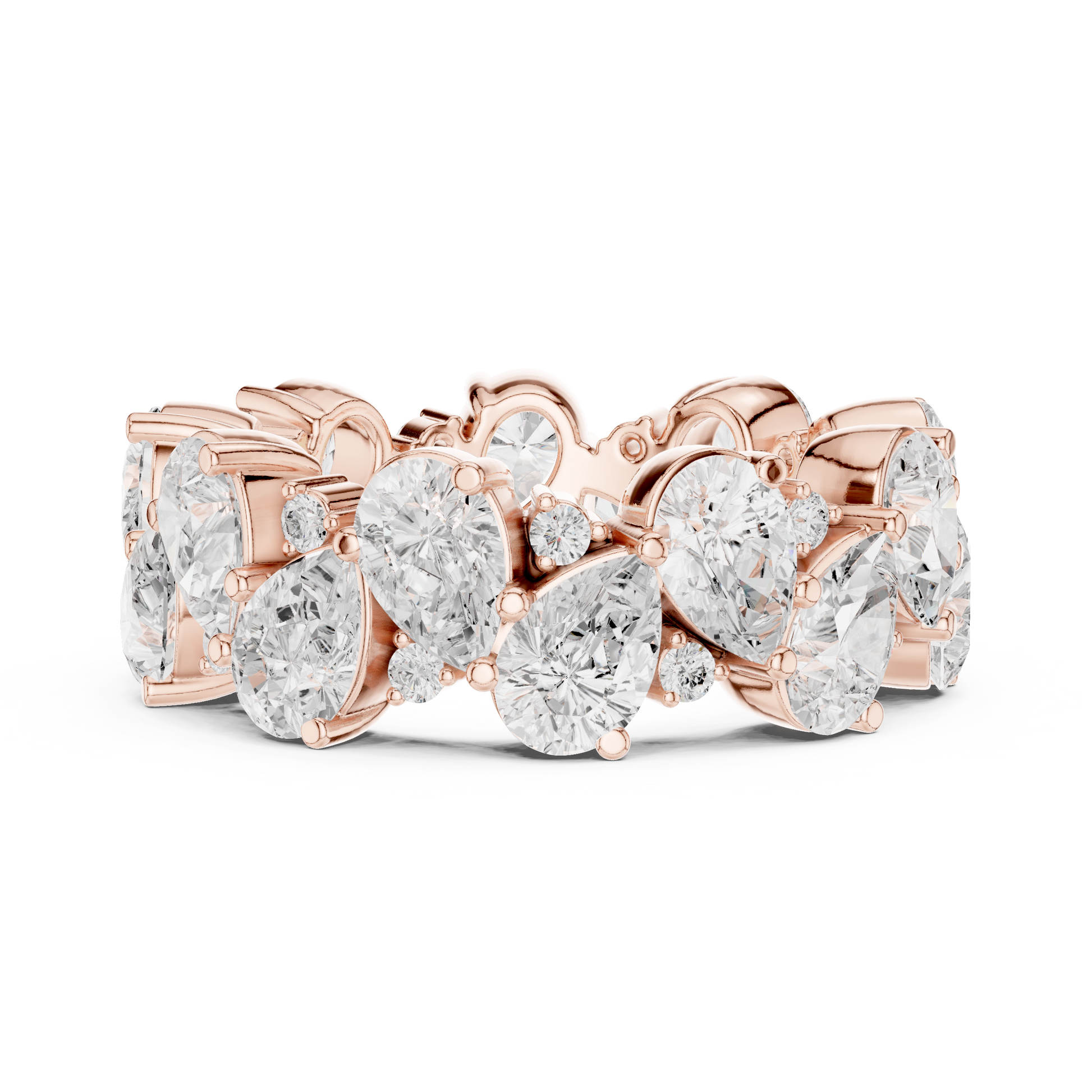 Mixed Shape Lab Grown Diamond Eternity Ring
