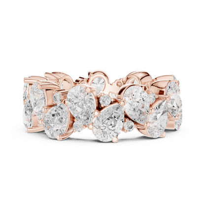 Mixed Shape Lab Grown Diamond Eternity Ring
