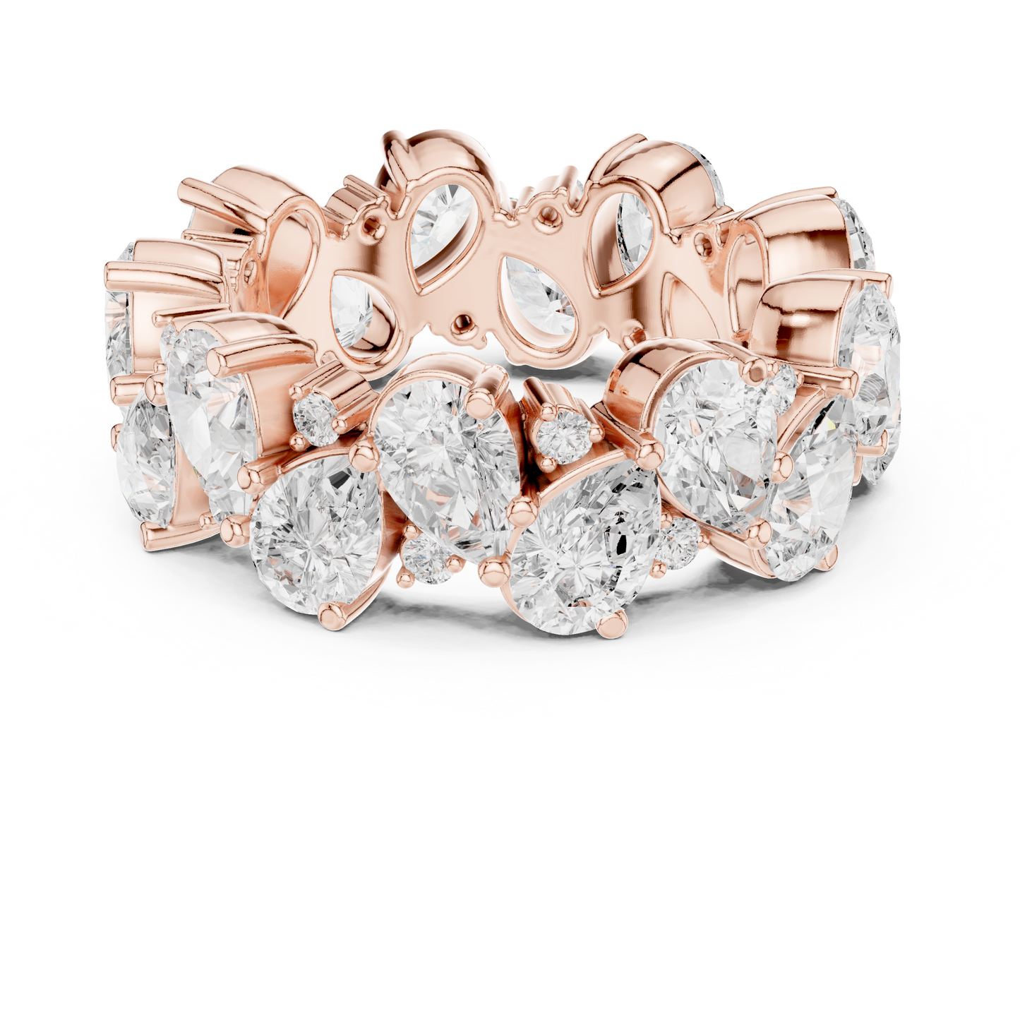 Mixed Shape Lab Grown Diamond Eternity Ring