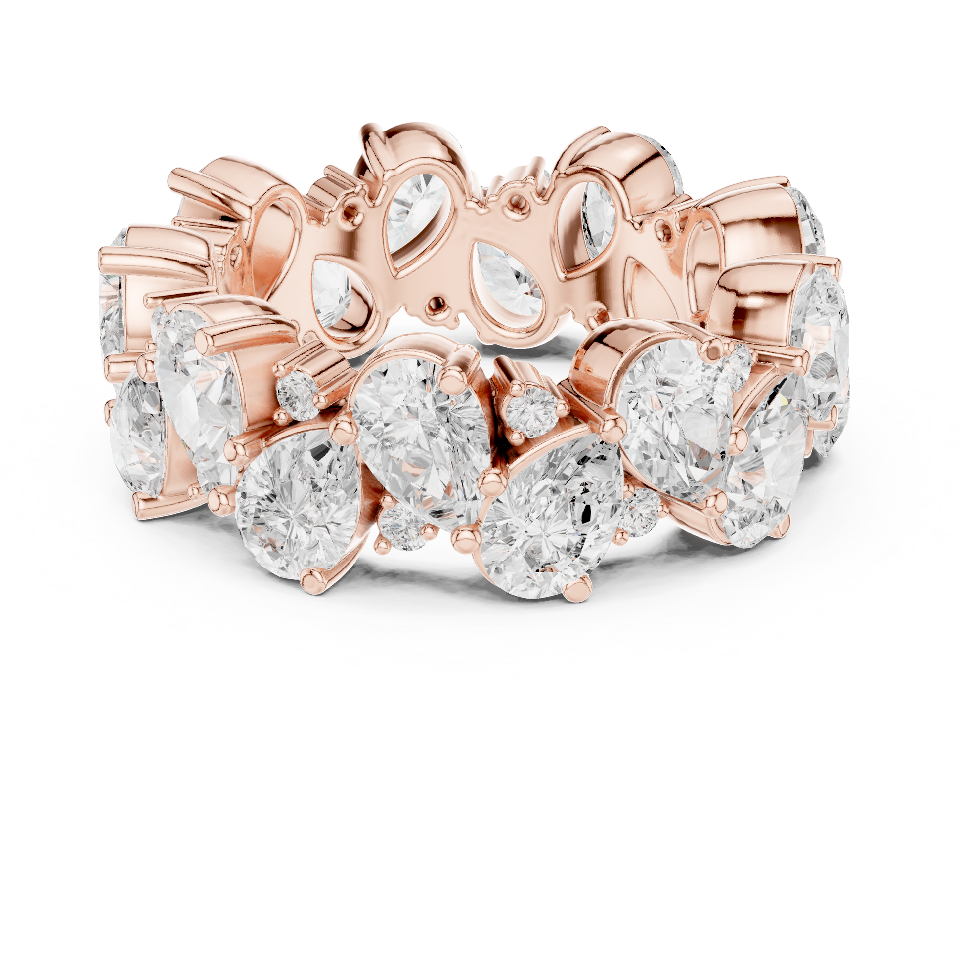 Mixed Shape Lab Grown Diamond Eternity Ring