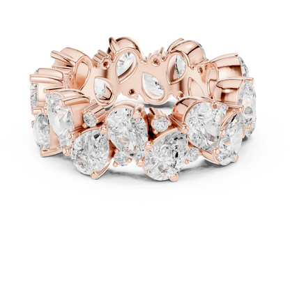 Mixed Shape Lab Grown Diamond Eternity Ring