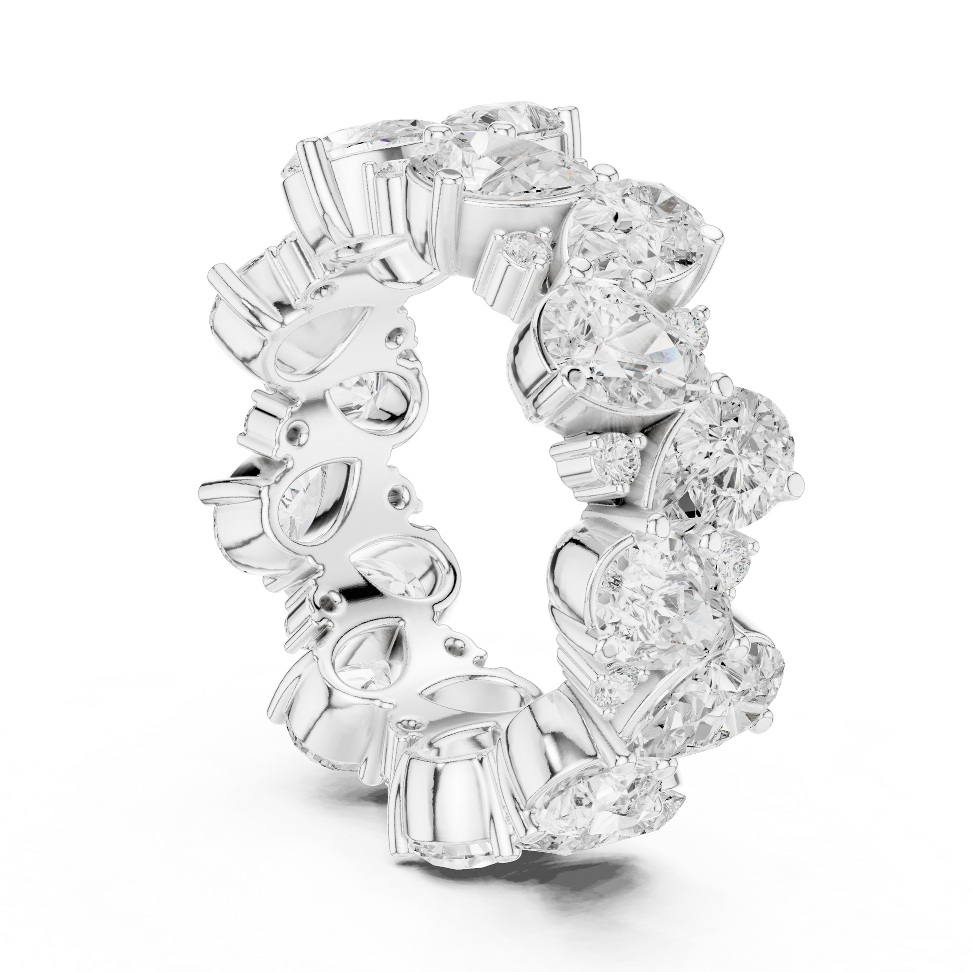 Mixed Shape Lab Grown Diamond Eternity Ring