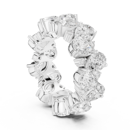 Mixed Shape Lab Grown Diamond Eternity Ring
