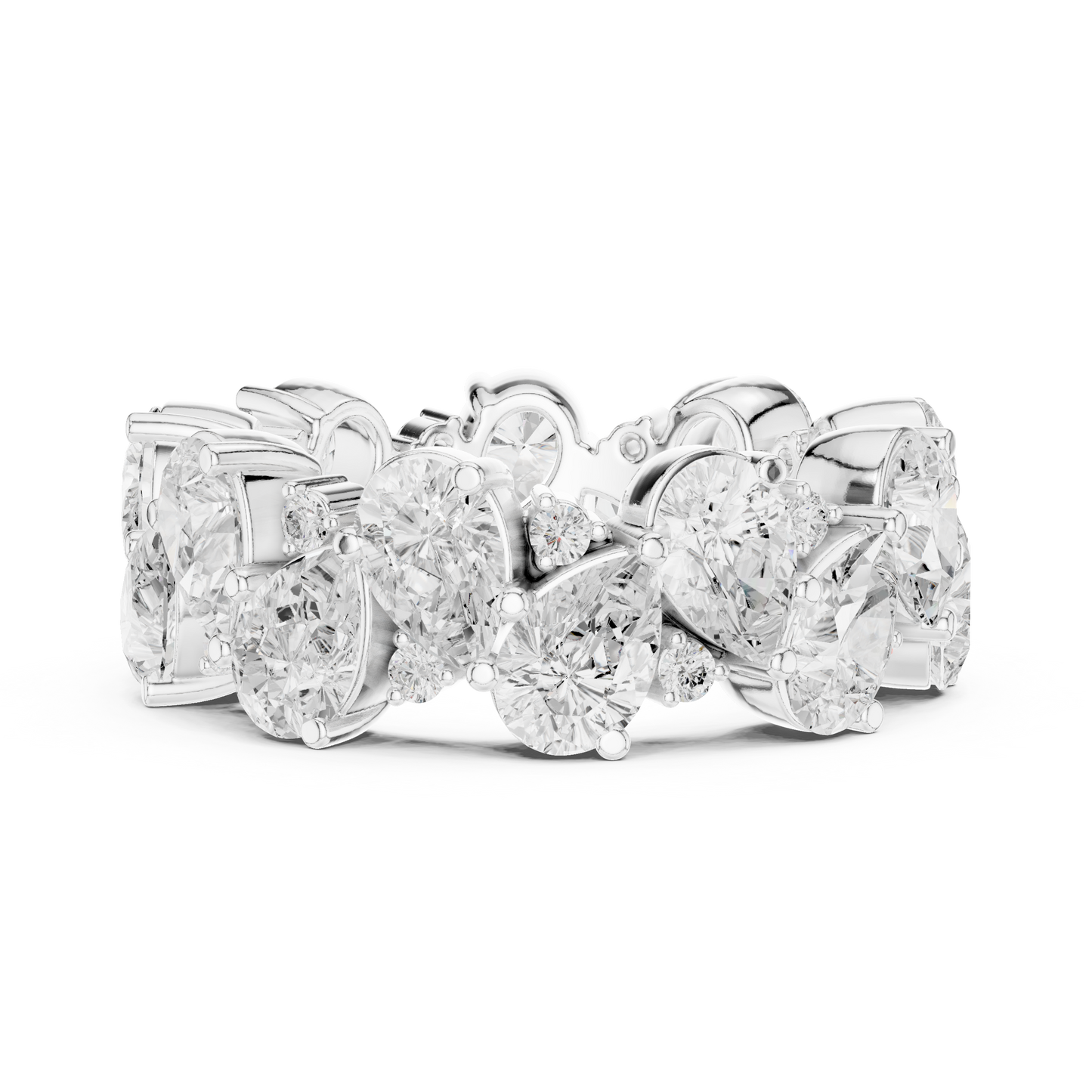 Mixed Shape Lab Grown Diamond Eternity Ring