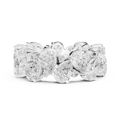 Mixed Shape Lab Grown Diamond Eternity Ring
