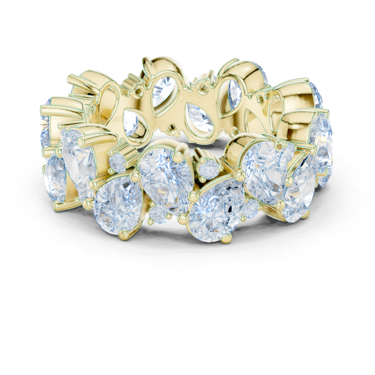 Mixed Shape Lab Grown Diamond Eternity Ring