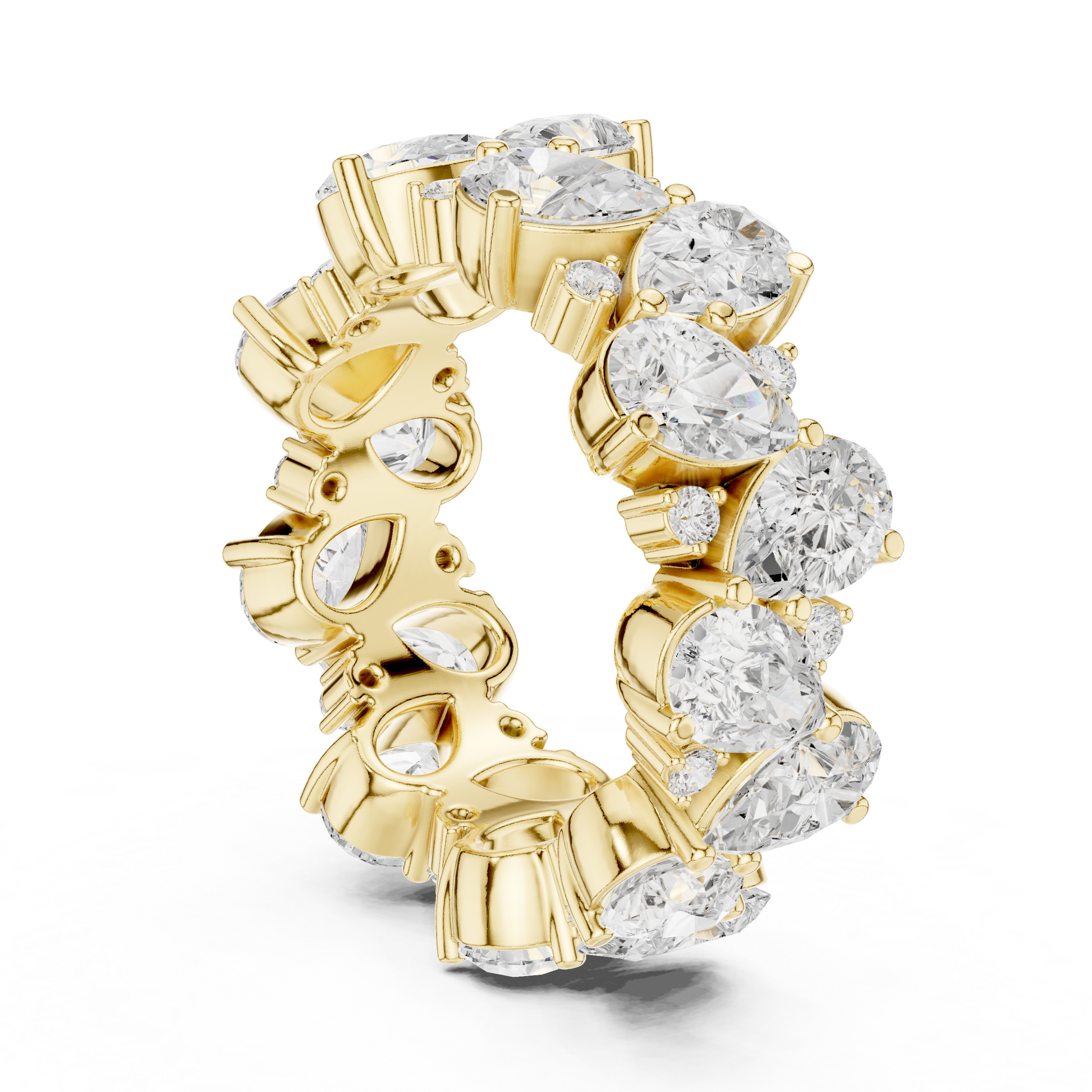 Mixed Shape Lab Grown Diamond Eternity Ring