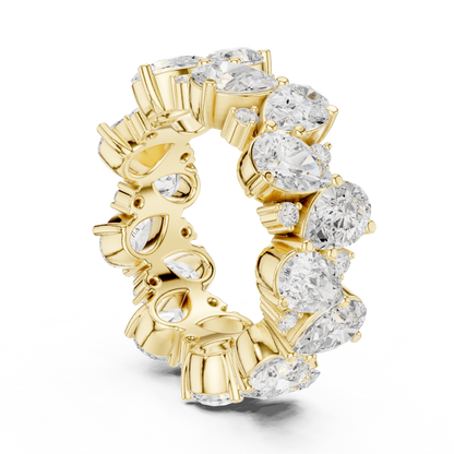 Mixed Shape Lab Grown Diamond Eternity Ring