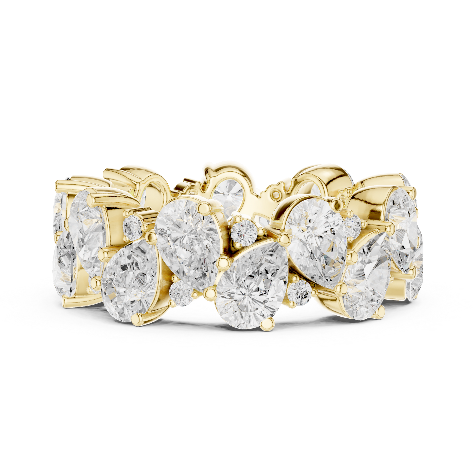Mixed Shape Lab Grown Diamond Eternity Ring
