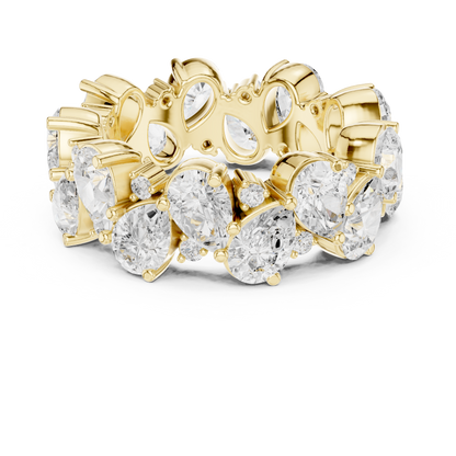 Mixed Shape Lab Grown Diamond Eternity Ring