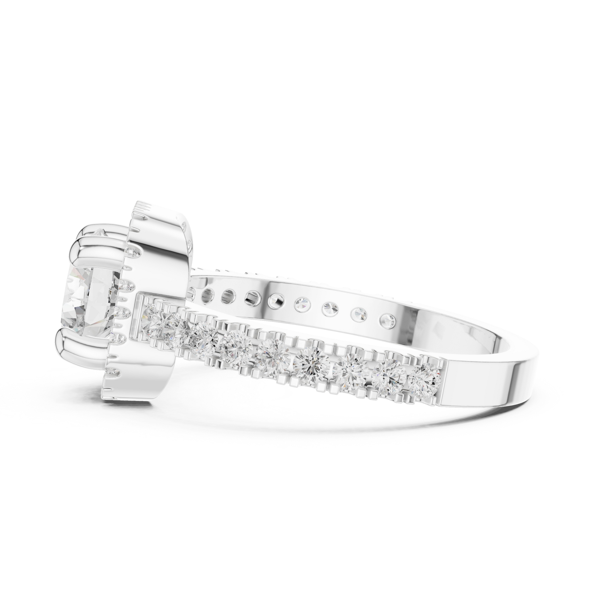 Round Halo Lab Grown Diamond Ring