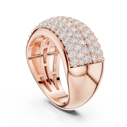 Round Halo Lab Grown Diamond Ring