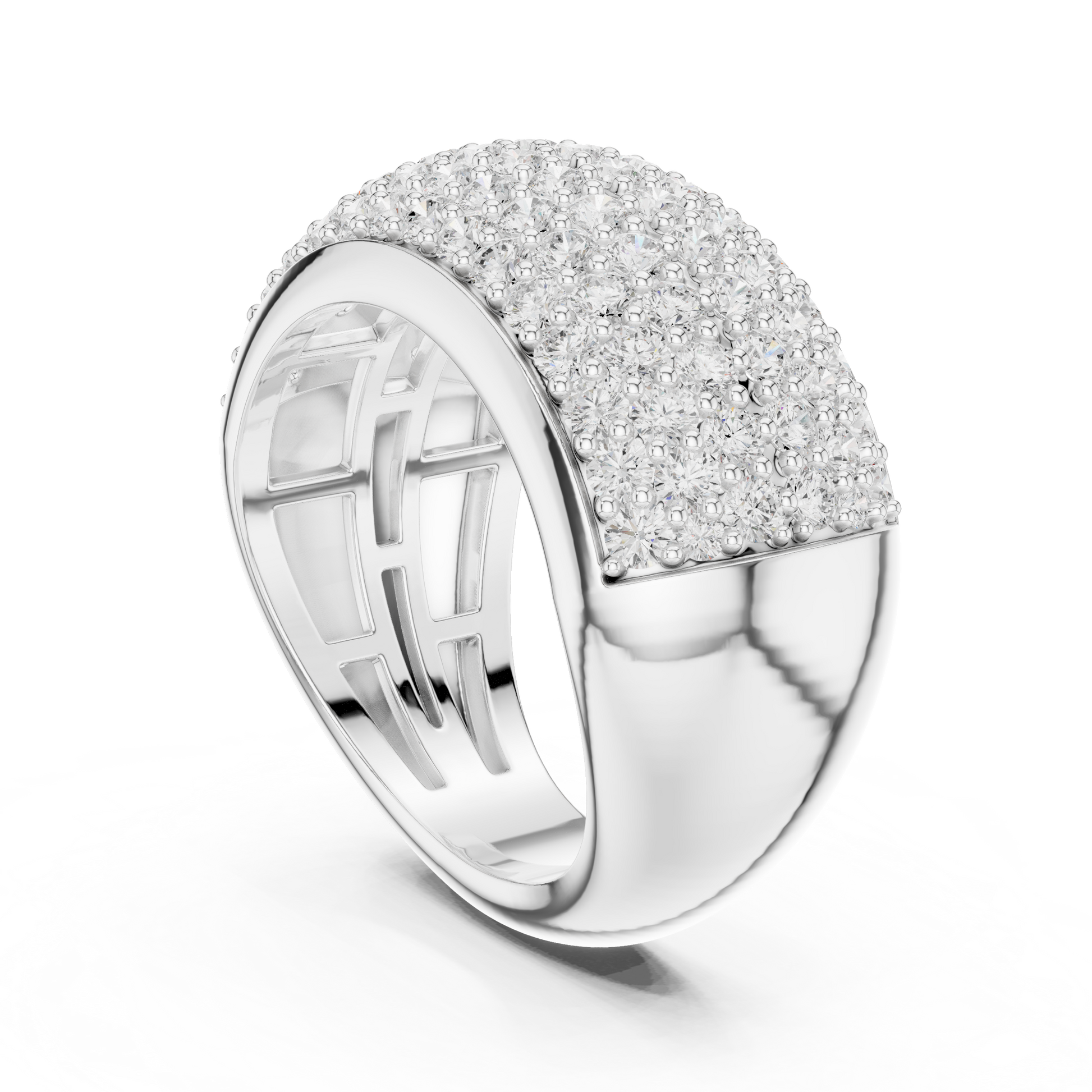 Round Halo Lab Grown Diamond Ring