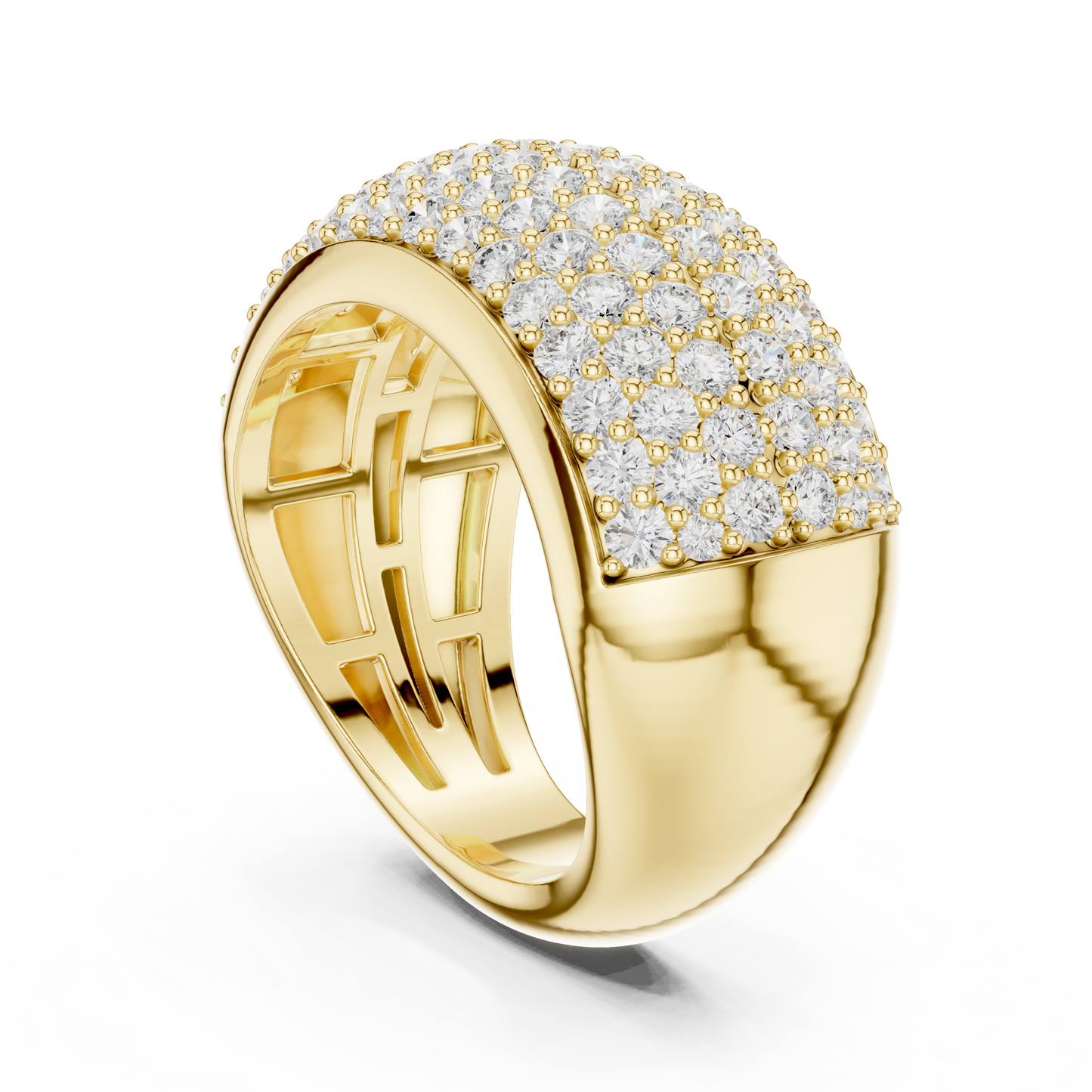 Round Halo Lab Grown Diamond Ring