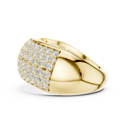 Round Halo Lab Grown Diamond Ring