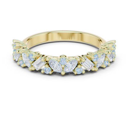Mixed Shape Lab Grown Diamond Side Stone Ring