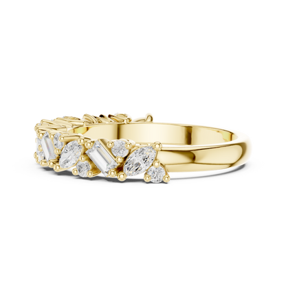 Mixed Shape Lab Grown Diamond Side Stone Ring