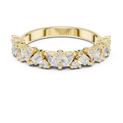 Mixed Shape Lab Grown Diamond Side Stone Ring